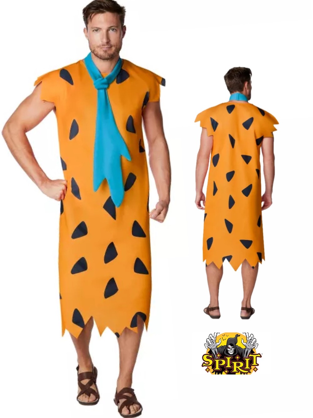 Adult Fred Flintstone Plus Size Costume. Size XXL